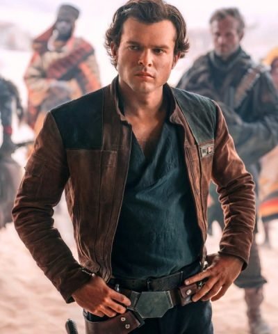 Alden Ehrenreich Solo A Star Wars Story Brown Leather Jacket