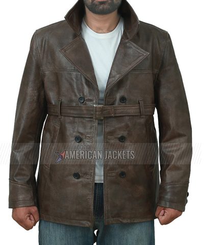 Live By Night Brown Leather Jacket