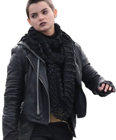 Deadpool Brianna Hildebrand Black jacket