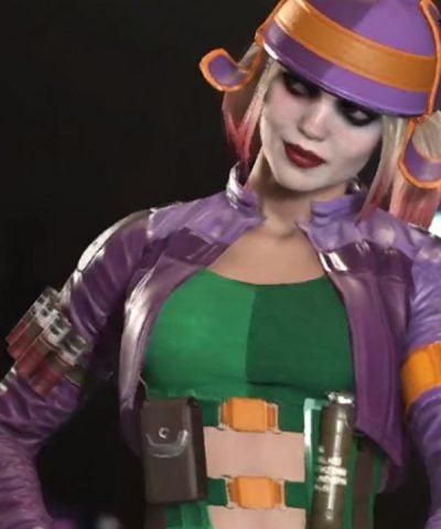 Harley Quinn Injustice 2 Purple Leather Jacket