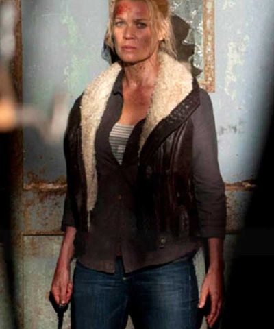 Laurie Holden The Walking Dead Andrea Fur Vest