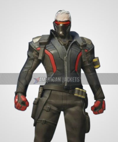 Solider 76 Black Leather Jacket