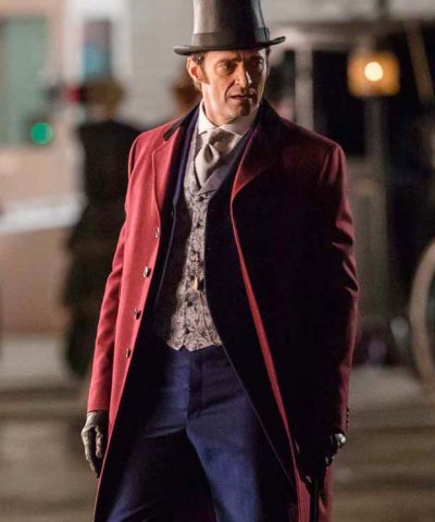 Hugh Jackman The Greatest Showman Red Coat