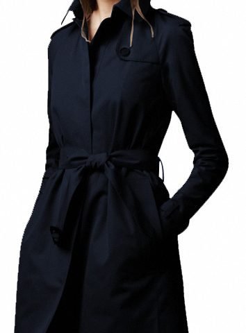 Women Wool Black Long Winter Coat