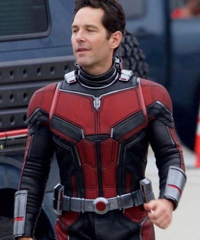 Paul Rudd Ant-Man And The Wasp Black and Red Jacket