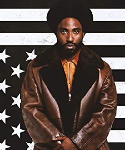 Ron Stallworth BlacKkKlansman Brown Leather Coat