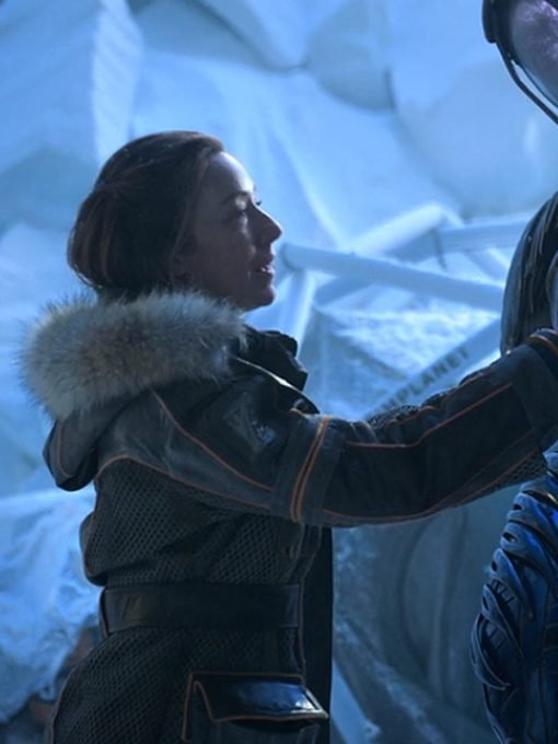 Molly Parker Lost in Space Fur Hooded Jacket