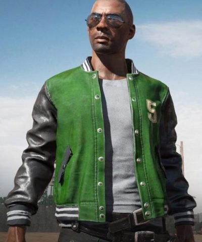 PUBG Green Varsity Jacket