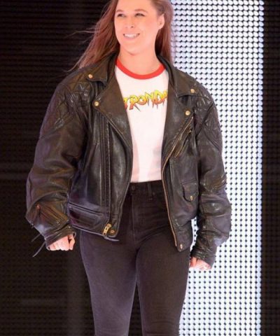 Ronda Rousey Royal Rumble Leather Jacket