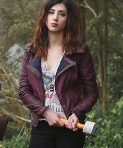 Dana DeLorenzo Ash Vs Evil Dead Red Leather Jacket