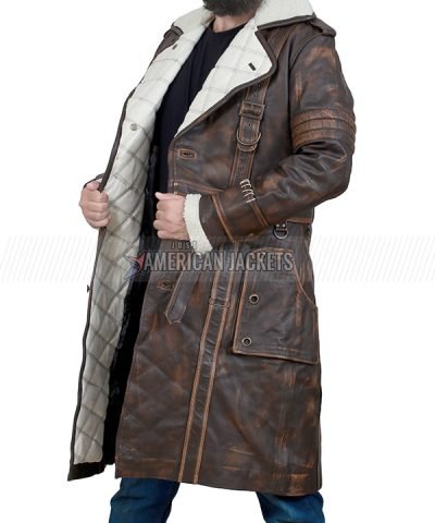 Elder Maxson Fallout 4 Brown Leather Trench Coat