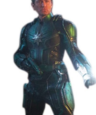 Jude Law Metallic Green captain Marvel Jacket