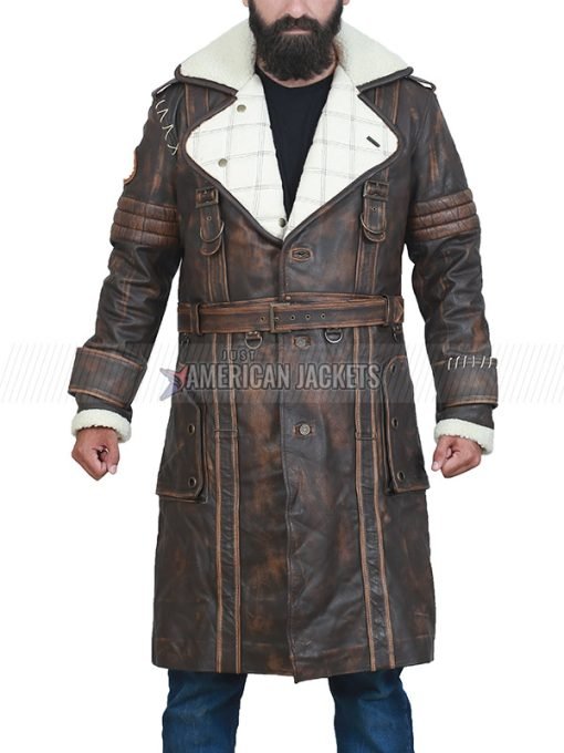 Elder Maxson Fallout 4 Brown Leather Trench Coat