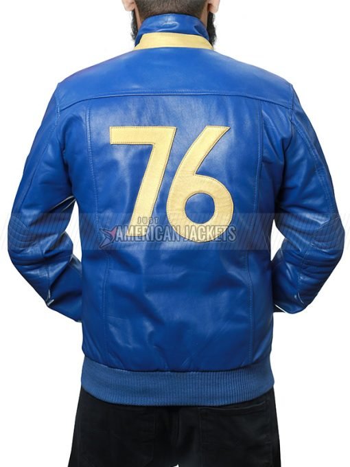 Fallout 76 Blue Leather Jacket