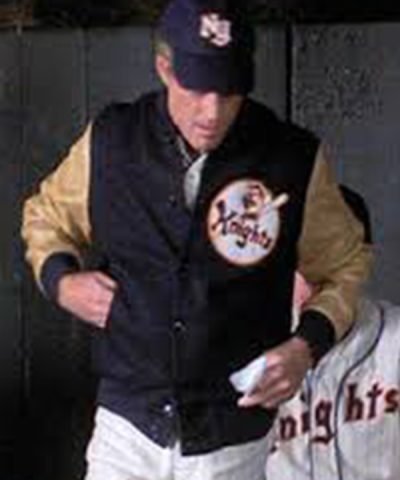 The Natural Roy Hobbs Black Fleece Jacket