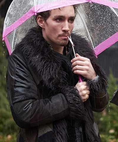 Klaus The Umbrella Academy Robert Sheehan Shearling Coat