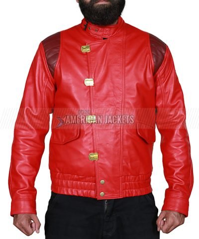 Akira Kaneda Real Leather Jacket Red