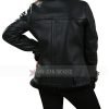 Dakota Johnson Shearling Leather Jacket