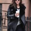 Dakota Johnson Shearling Fur Leather Jacket