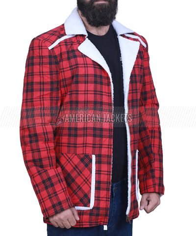 Ryan Reynolds Red Cotton Jacket