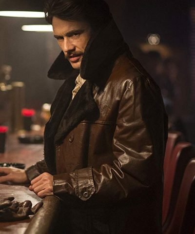 James Franco The Deuce Brown Shearling Coat