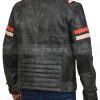 Mens Retro Cafe Racer Grey Jacket