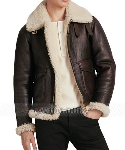 Sheepskin Shearling B-3 Bomber Jacket