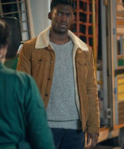 Curfew Malachi Kirby brown corduroy jacket