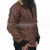 Far Cry 5 Brown Shearling Bomber Leather Jacket