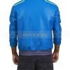 Johnny Cage mk 11 Blue Bomber Leather Jacket