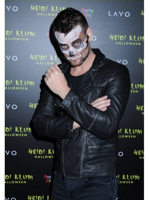 Singer Adam Lambert Halloween Party Leather Jacket