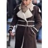 Amanda Holden Winter Shearling Trench Coat