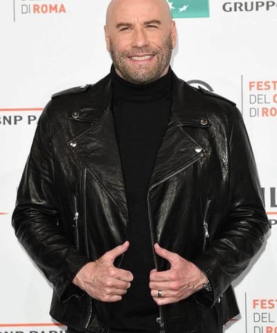 Actor John Travolta Leather Jacket