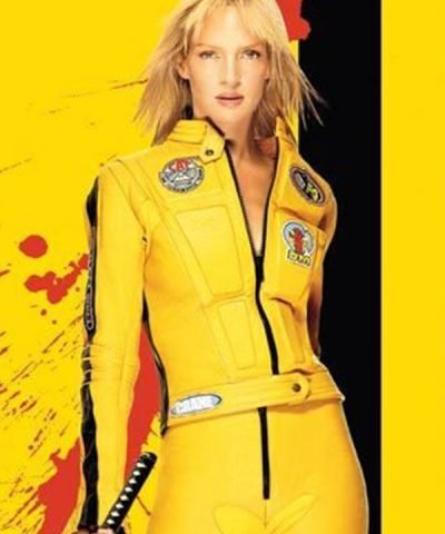 Uma Thurman Kill Bill 2 Beatrix Kiddo Motorcycle Jacket