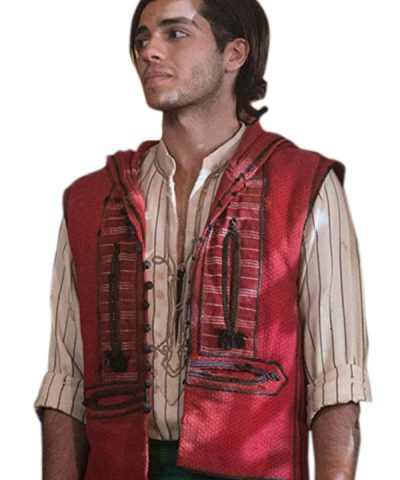 Hooded Style Aladdin Red Vest