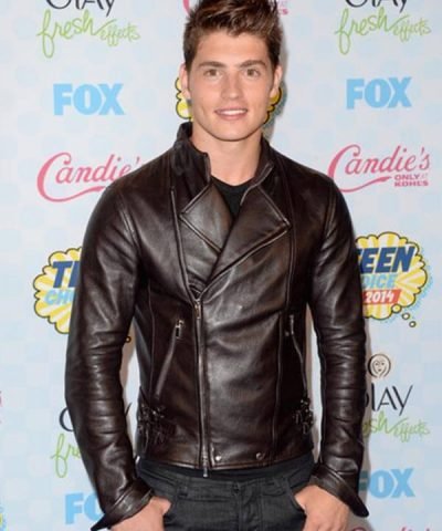 A Cinderella Story Christmas Gregg Sulkin Brown Leather Jacket