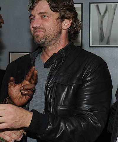 Gerard Butler Black Jacket