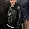 Kelly Macdonald Puzzle Black Leather Jacket