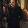 Young Martha Jumanji The Next Level Black Wool Coat