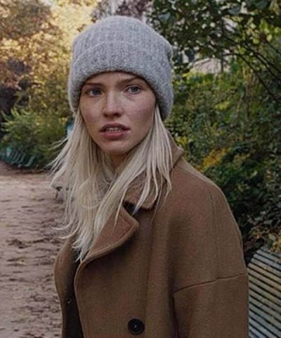 Anna Sasha Luss Brown Wool Coat