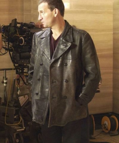 Doctor Who Christopher Eccleston Black Leather Jacket