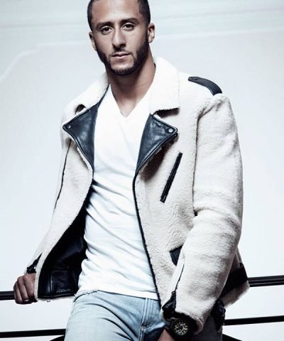 Colin Kaepernick Wool Leather Jacket