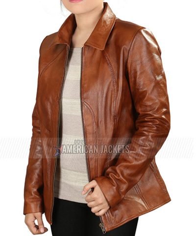 Ricki Gigli Jennifer Lopez Brown Jacket