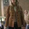 Serena van der Woodsen Gossip Girl Brown Jacket