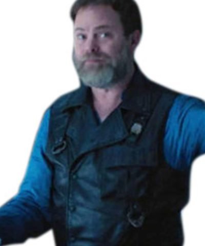 Rainn Wilson Star Trek Discovery Black Leather Vest