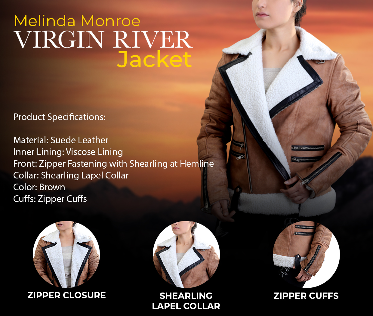 Melinda Monroe Virgin River Jacket Infographic Post