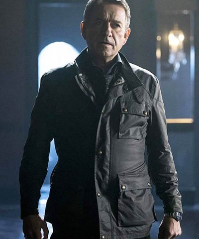 Sean Pertwee TV Series Gotham Black Leather Jacket