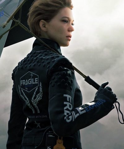 Lea Seydoux Death Stranding Black Leather Jacket