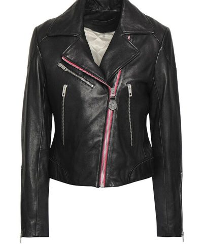 Women Funky Asymmetrical Black Jacket