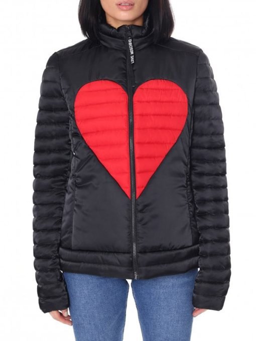 Women Heart Padded Jacket